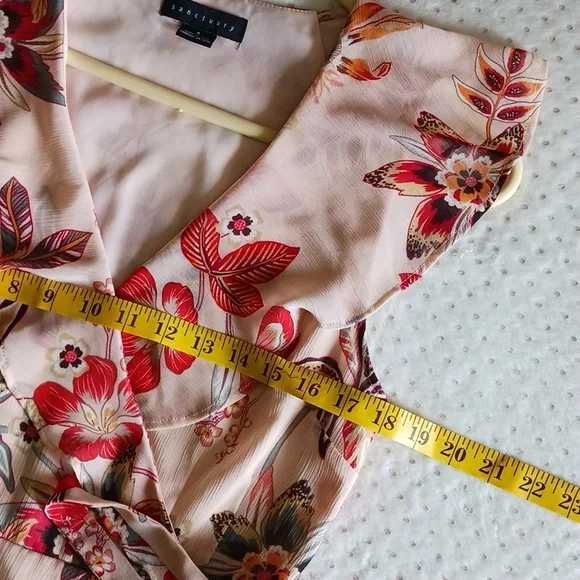 Sanctuary - Jolynn Wrap Midi Dress in Desert Floral Size 4 - Picture 10 of 14